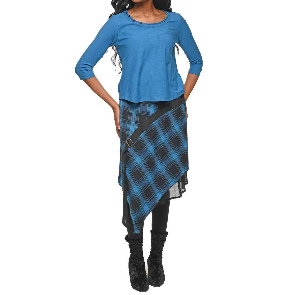 NEW TULIP CLOTHING petra skirt in budapest flannel